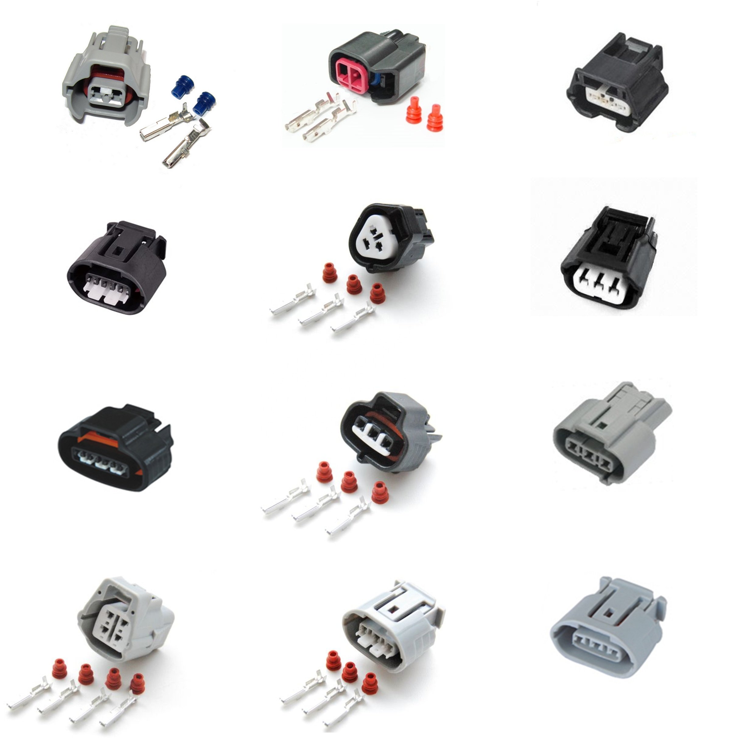 2 Pin 3 Pin 4 Pin Car Automotive Cam Position Sensor Plug Pigtail Injector connector For Toyota Corolla Camry Mazda