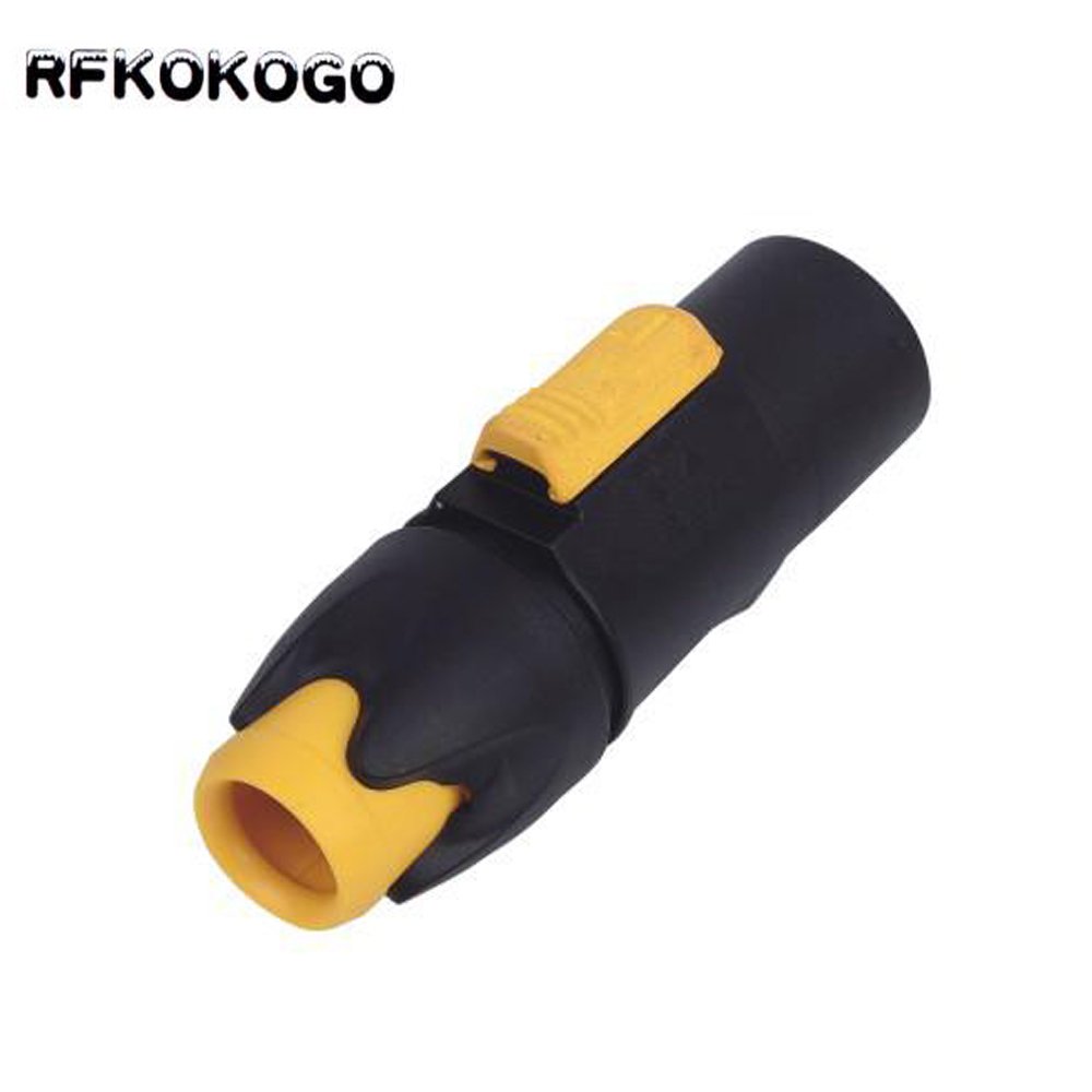 3Pins In/Output Waterproof Locking Powercon Male Plug Female Chassis Wire Cable power Connectors PA66 Material IP65 Grade