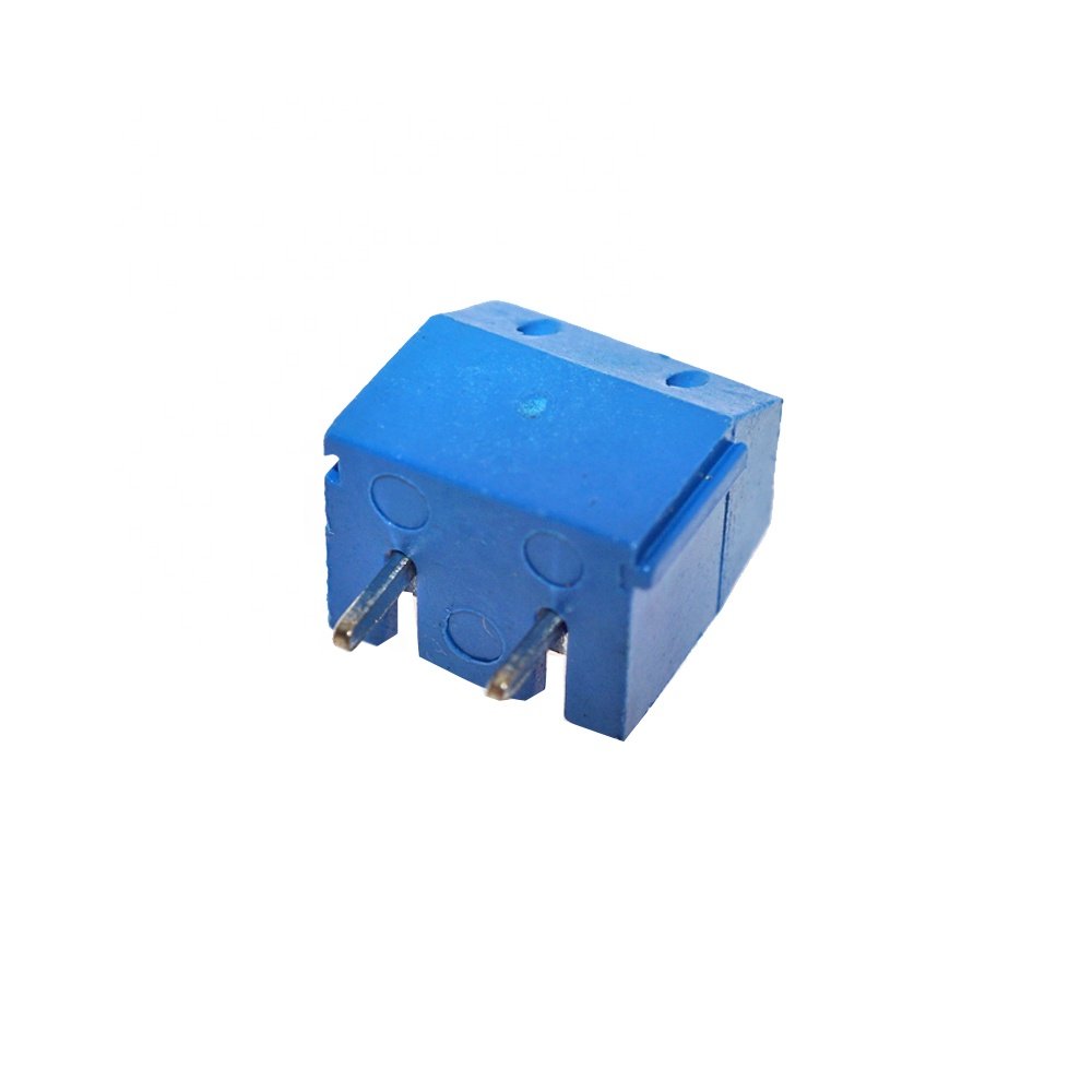 Okystar OEM/ODM 5.08-301-2P 2 Pin Screw Blue PCB Terminal Block Connector 5mm Pitch
