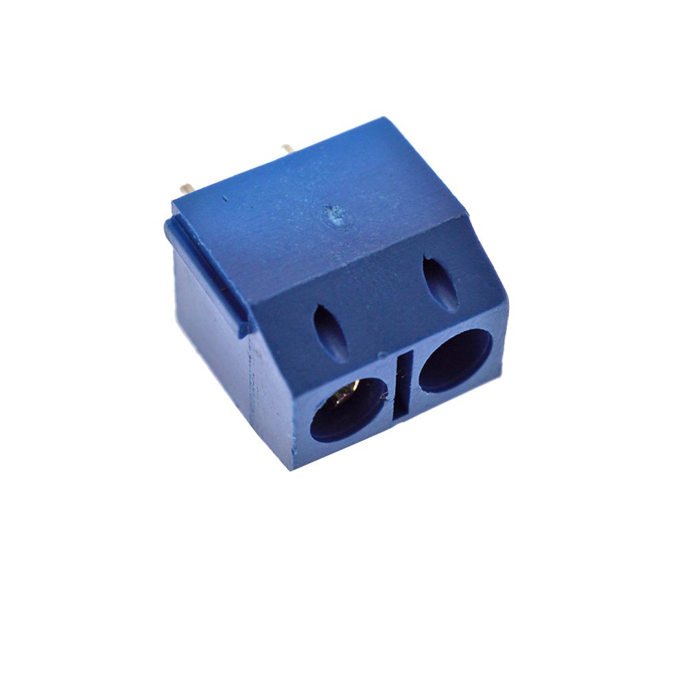 Okystar OEM/ODM 5.08-301-2P 2 Pin Screw Blue PCB Terminal Block Connector 5mm Pitch