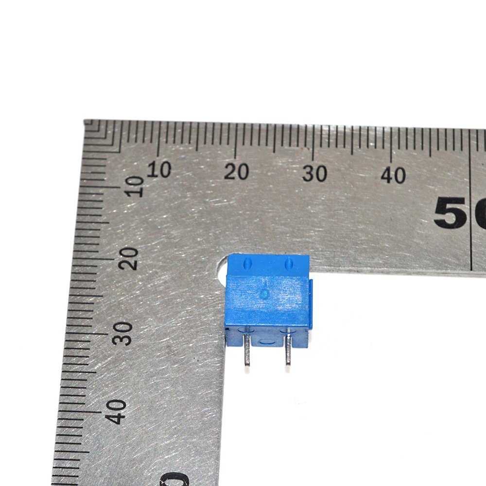 Okystar OEM/ODM 5.08-301-2P 2 Pin Screw Blue PCB Terminal Block Connector 5mm Pitch