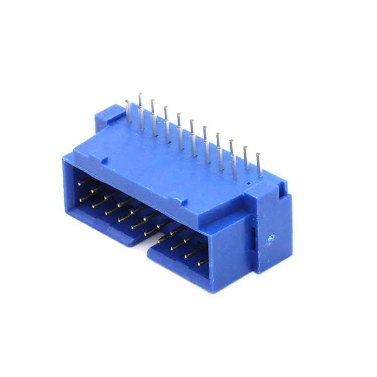 Right angle USB 3.0 19P 20P 19 pin male box header connector 90 degree