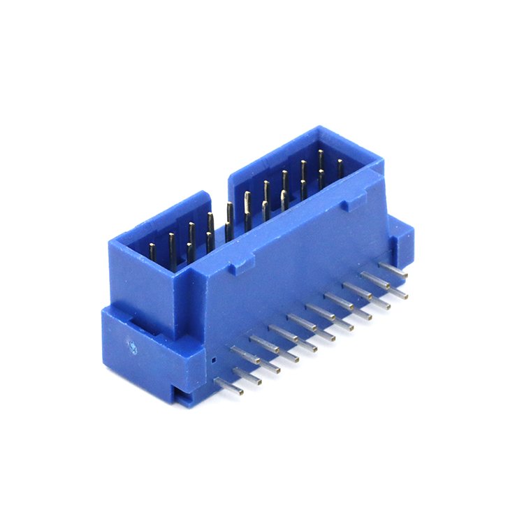 Right angle USB 3.0 19P 20P 19 pin male box header connector 90 degree