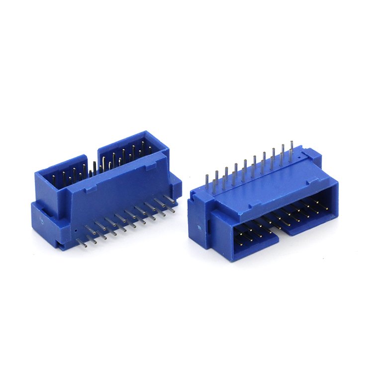Right angle USB 3.0 19P 20P 19 pin male box header connector 90 degree