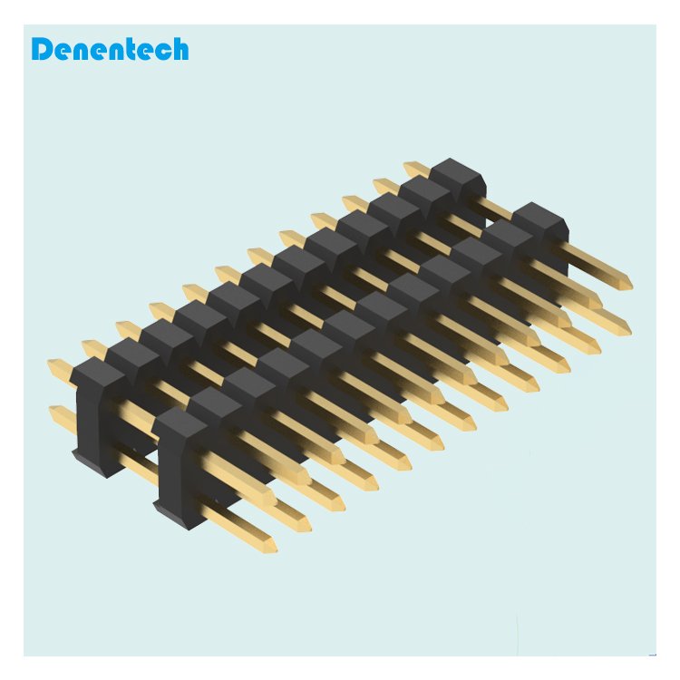 Denentech High quality 2.54mm Dual plastic Dual Row Straight DIP Pin Header connector for sale