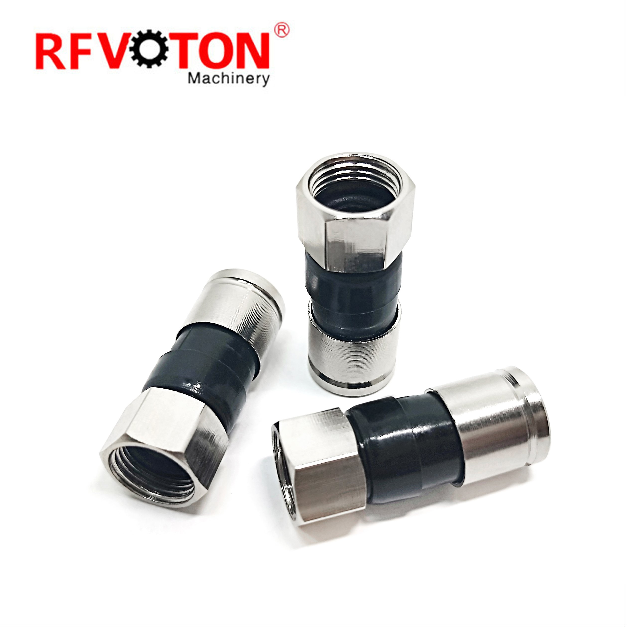 High Quality RG6 Coax Cable RG6 Compression F Connector Efficient Flexible RG58 RG59 RG6 RG11 Coaxial Cable Connector
