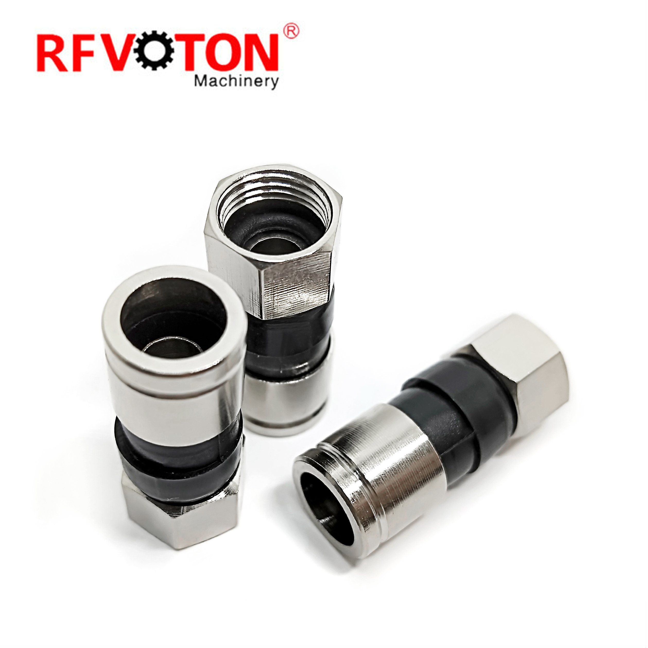 High Quality RG6 Coax Cable RG6 Compression F Connector Efficient Flexible RG58 RG59 RG6 RG11 Coaxial Cable Connector