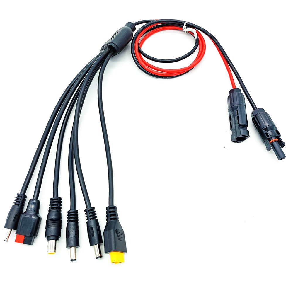 Multi MC to XT60 Ander-son Six Function Connectors RV Home Solar Panel Extention Charge Cable Plug for Solar Panel Adaptor
