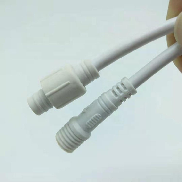 Custom 2pin 3pin 4 pin Male To Female electrical cable waterproof connector