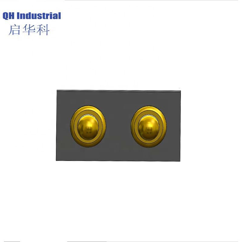 2pin 2.54mm Pitch 4.0mm DIP Gold plate Connector Pogo Pin Header for PCB