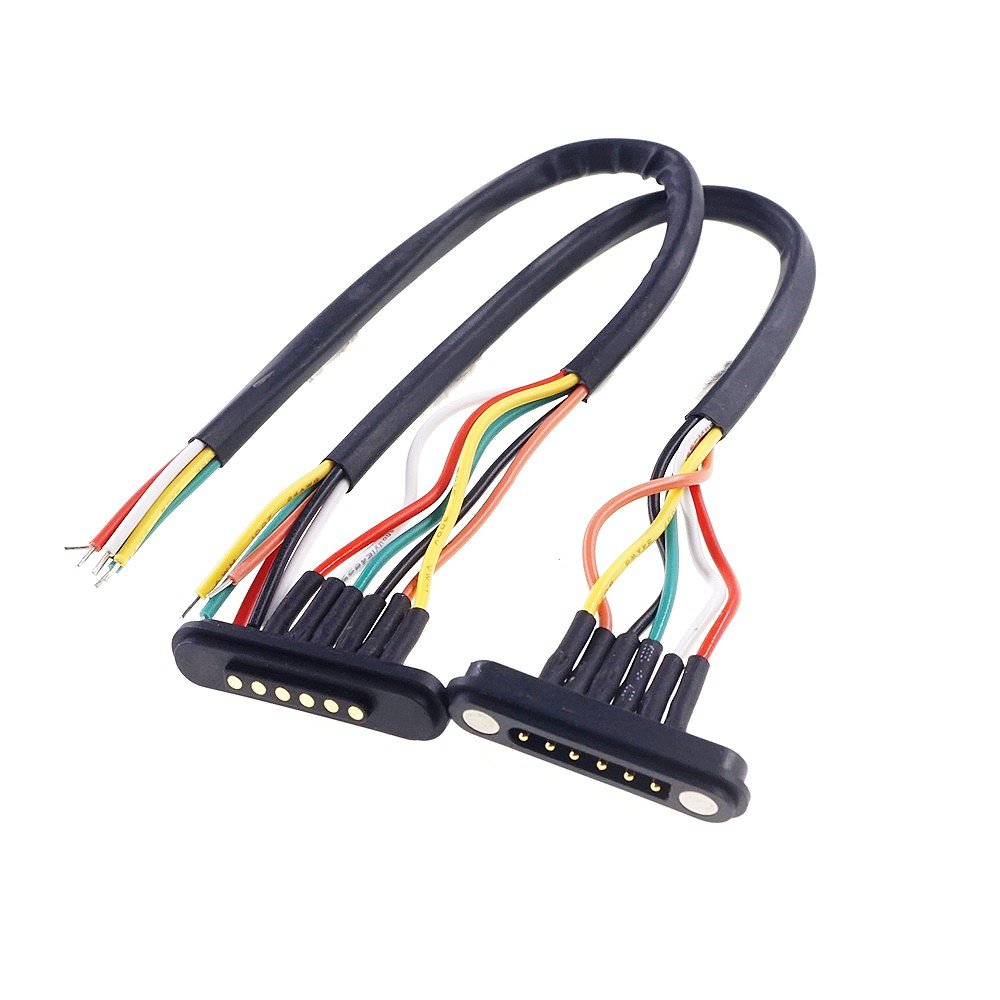 Wholesale 2.54mm Pitch 2 3 4 5 6 Pin Spring Loaded Pogo Pin Magnetic Connector with Power Wire Electrical for Smart Watch