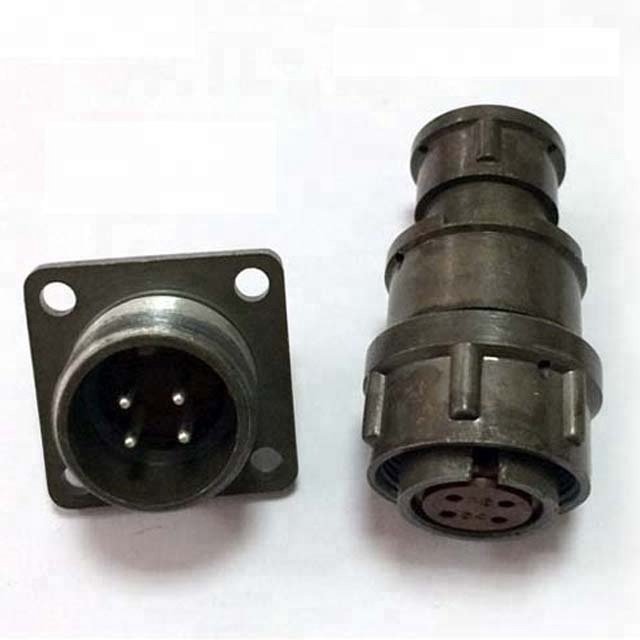 Circular 4pin 2PM18 waterproof connectors used for the electricity connection and signal transfer