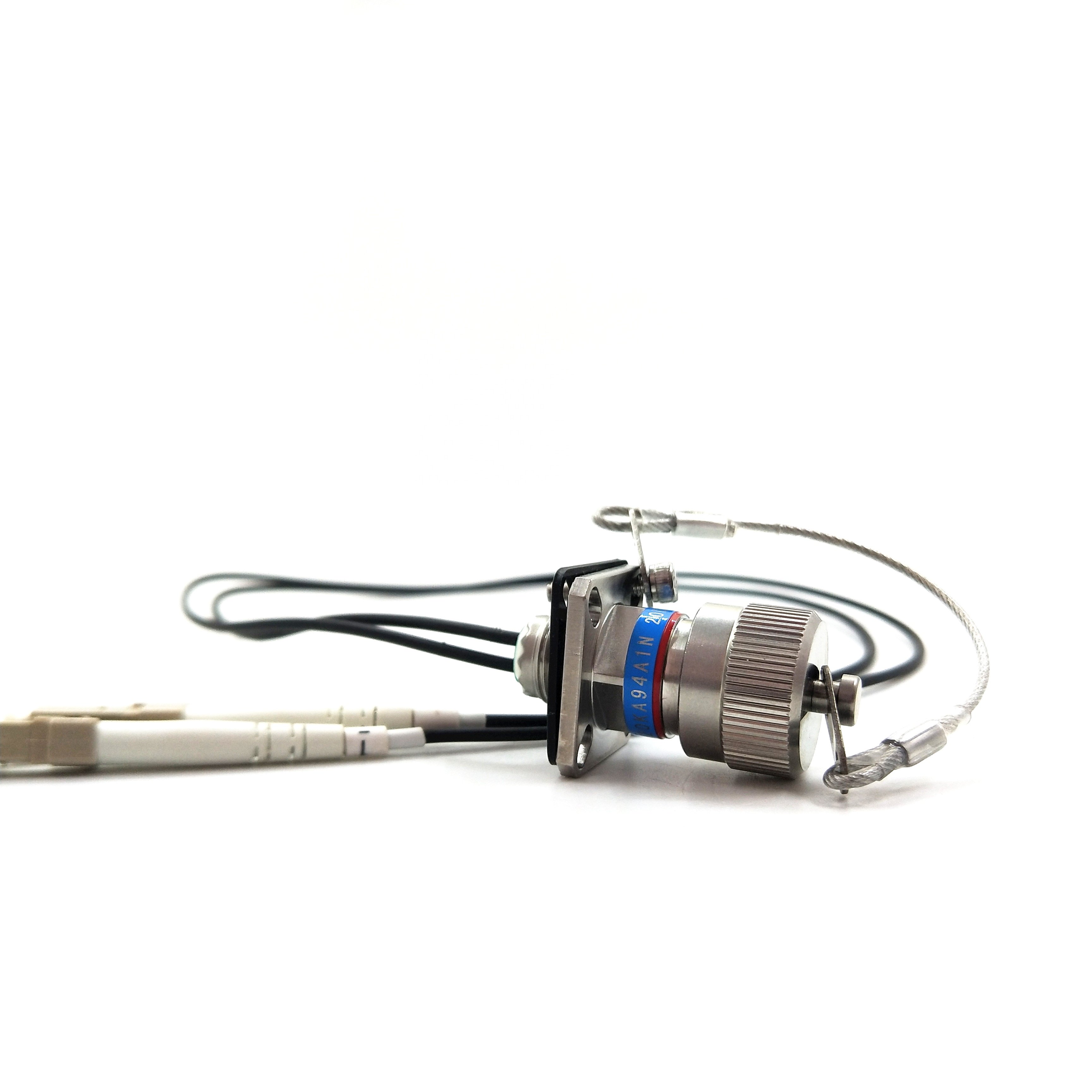 ZLTC D38999 2 Cores Socket with one end of 2 LC fiber contacts / Optical Cable Connector