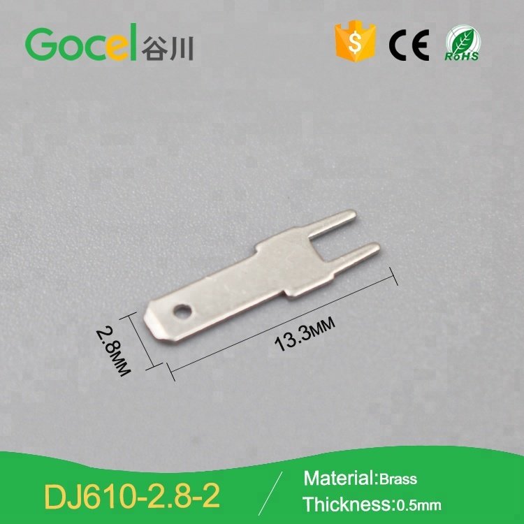 brass terminal lug,2.8mm male terminal connector DJ610-2.8-2
