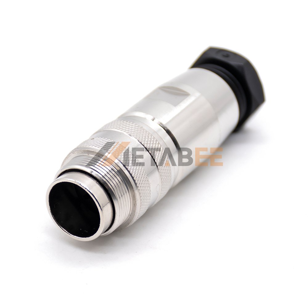 M16 6Pin 8Pin Female Connector for AISG RET 4 - 19 Pin Din Solder