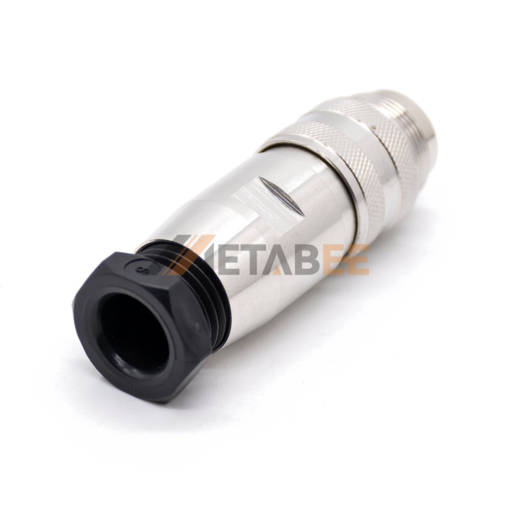 M16 6Pin 8Pin Female Connector for AISG RET 4 - 19 Pin Din Solder
