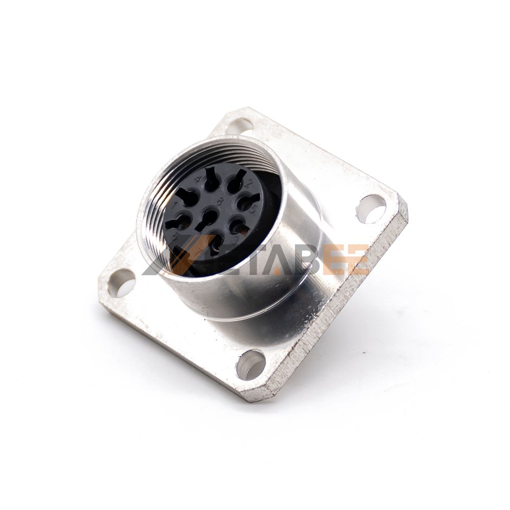 M16 6Pin 8Pin Female Connector for AISG RET 4 - 19 Pin Din Solder