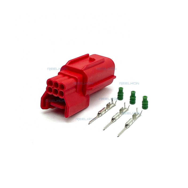 6 Pin 0.6MM Male Waterproof Socket Housing Electrical Terminal Cable Auto Connector DJ7065YA-0.6-11