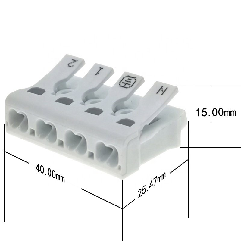 OPENWISE 925-4 quick fast connection terminal block mini push in wire connector