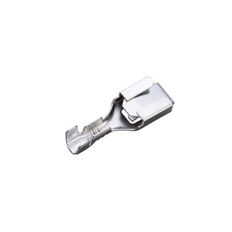 6.3mm brass material pressing wire male female terminal auto connector