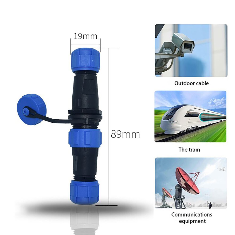 SP13 SP17 SP17 Waterproof connector IP68 male plug female socket 2/3/4/5 pin cable Wire Power Led Connector for outdoor camera