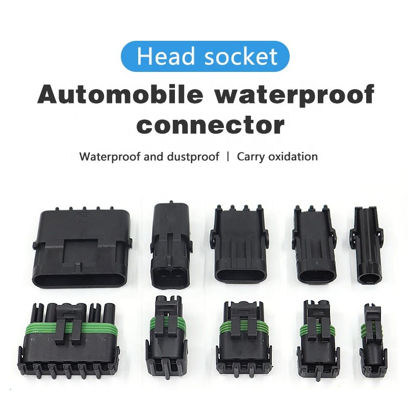 1/2/3/4/5/6 pin Electrical Waterproof Amp connector 2.5 Series Auto car Sealed Automotive Wire Connector