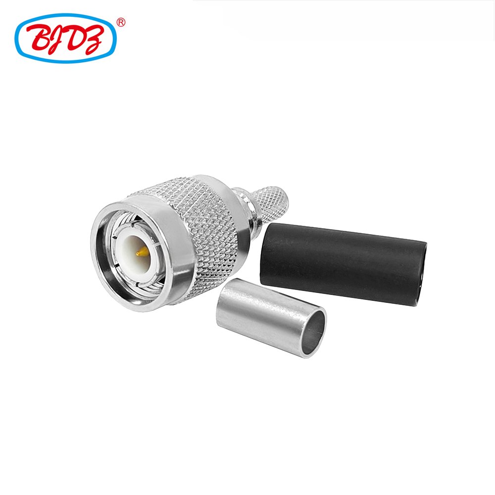 Factory supply EZ TNC male plug crimp for RG58 RG-58 LMR195 LMR200 RG142 RG223 RG400 cable solderless RF Coax Coaxial connector