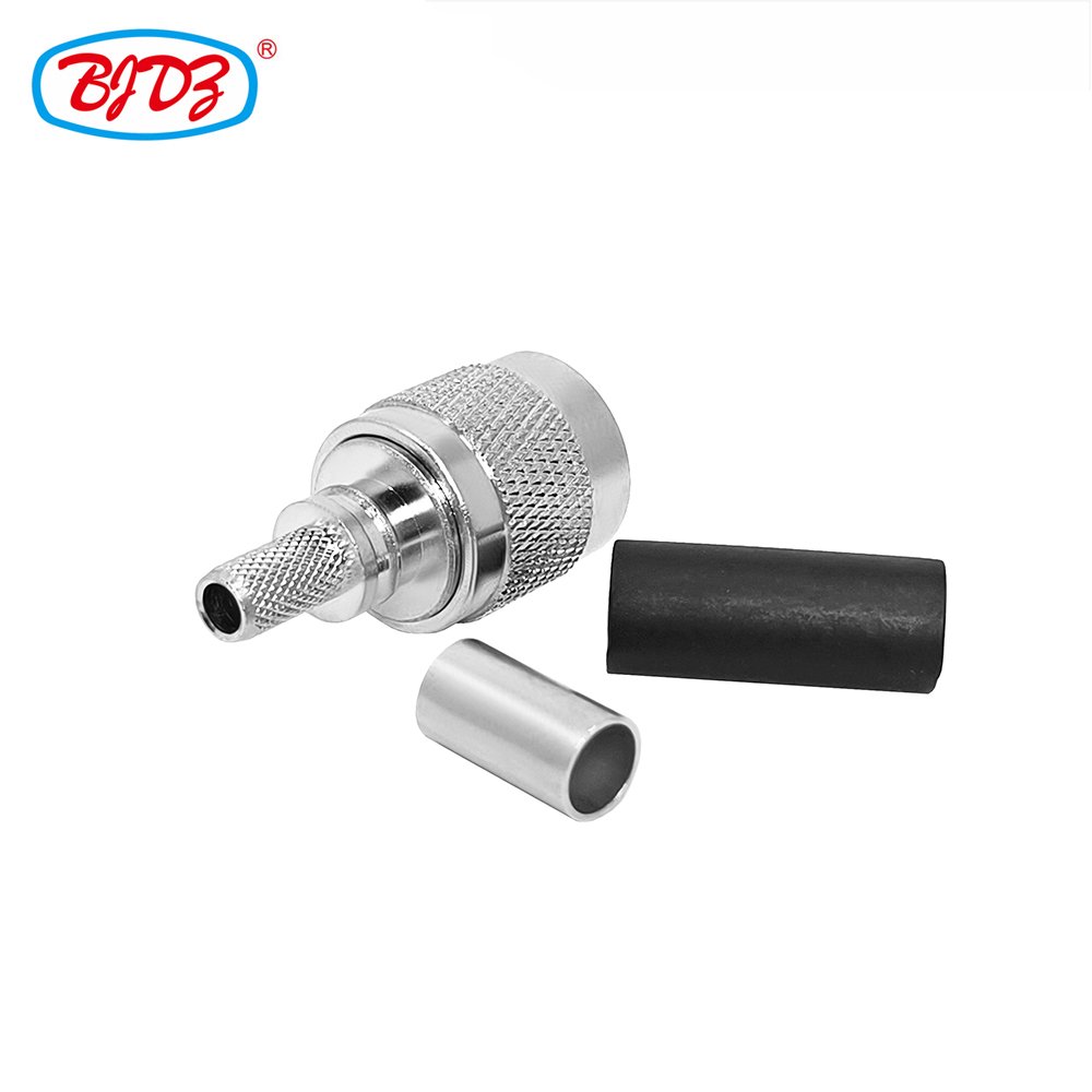 Factory supply EZ TNC male plug crimp for RG58 RG-58 LMR195 LMR200 RG142 RG223 RG400 cable solderless RF Coax Coaxial connector