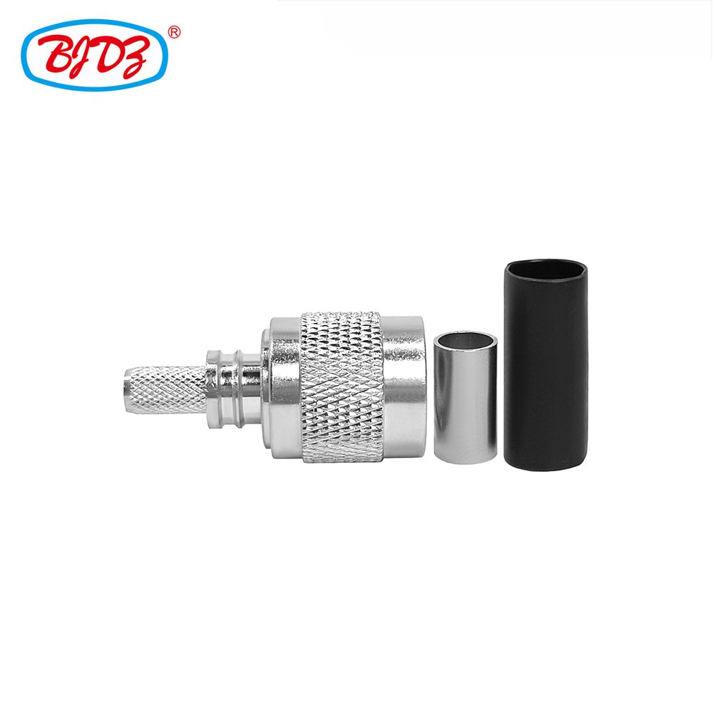 Factory supply EZ TNC male plug crimp for RG58 RG-58 LMR195 LMR200 RG142 RG223 RG400 cable solderless RF Coax Coaxial connector