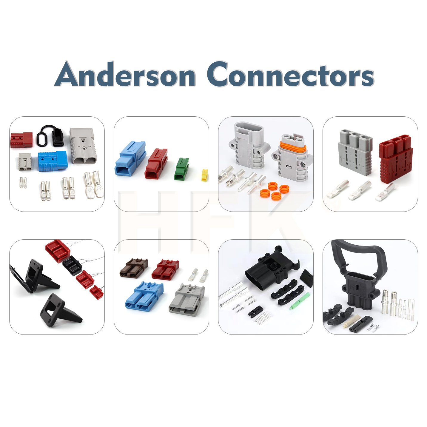 Anderson Connector 600v 350A 175A 120A 50A 40A High Current Style Grey Red Forklift conector anderson