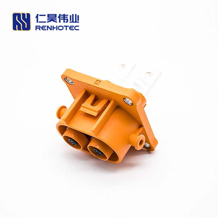 Hvil High Voltage New Energy Lithium-Battery Ip67 Electrical 2pin 2.8mm Plastic Socket Connector Safety Locked Rosenberger