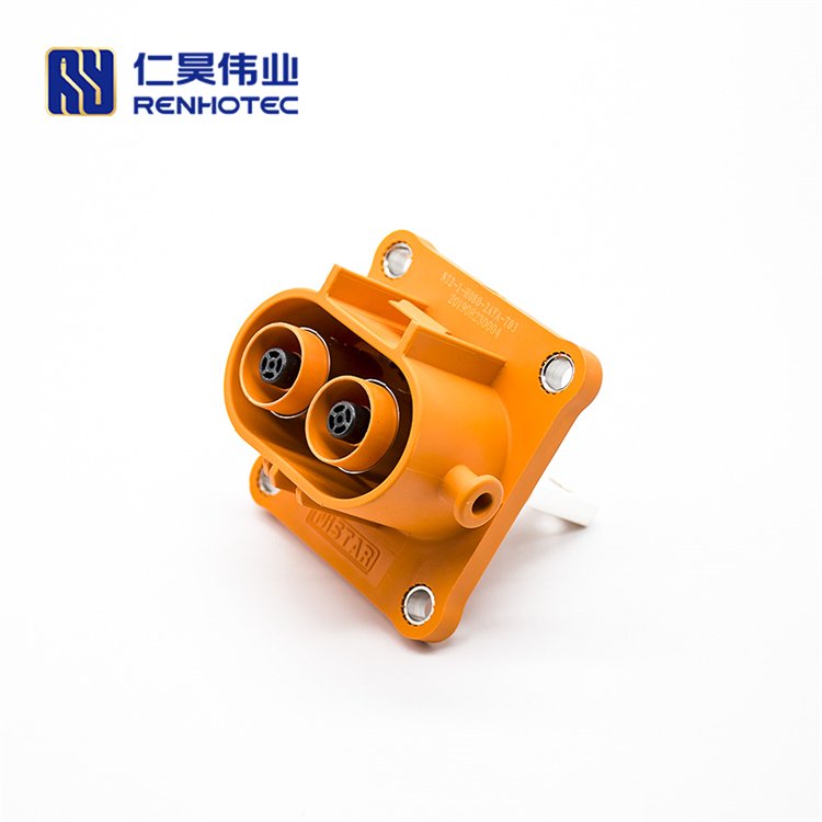 Hvil High Voltage New Energy Lithium-Battery Ip67 Electrical 2pin 2.8mm Plastic Socket Connector Safety Locked Rosenberger