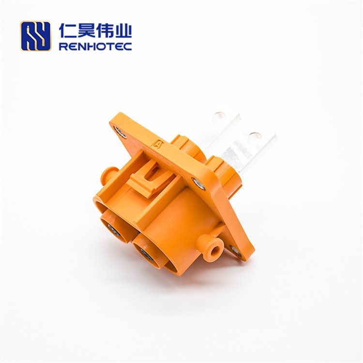 Hvil High Voltage New Energy Lithium-Battery Ip67 Electrical 2pin 2.8mm Plastic Socket Connector Safety Locked Rosenberger