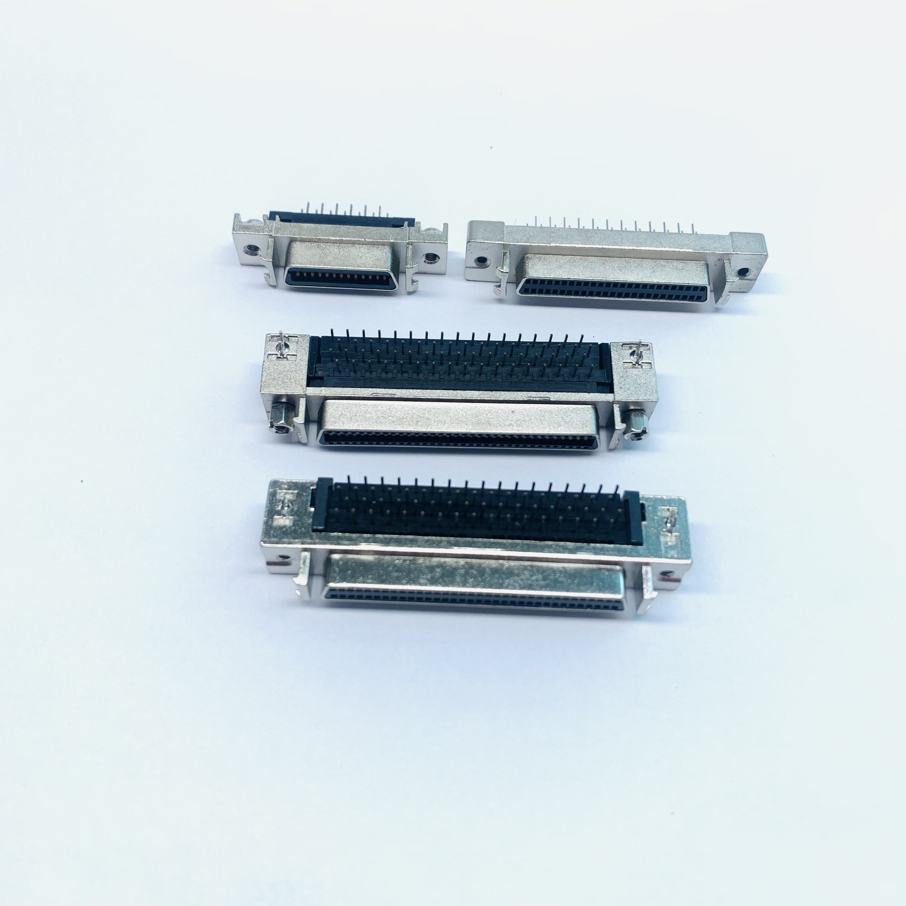 Custom 68-Pin SCSI Male Servo Connector 1.27mm Pitch Mini D Ribbon Connector Crimp Cable Type D-Sub Connectors