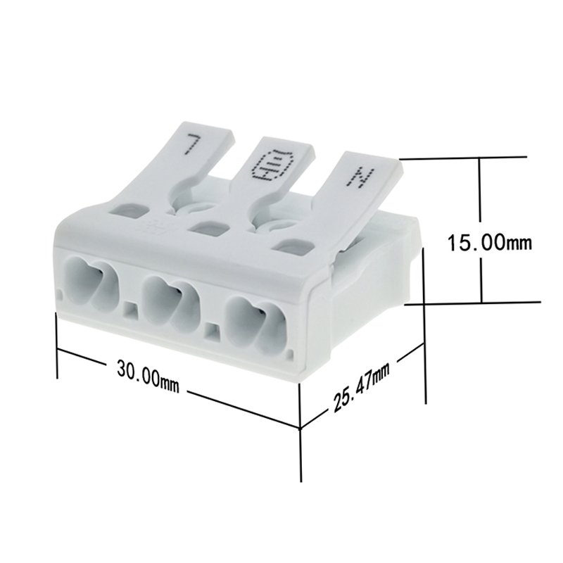 Openwise 925-3 SERIES terminal block 3 pole quick push in wire connector