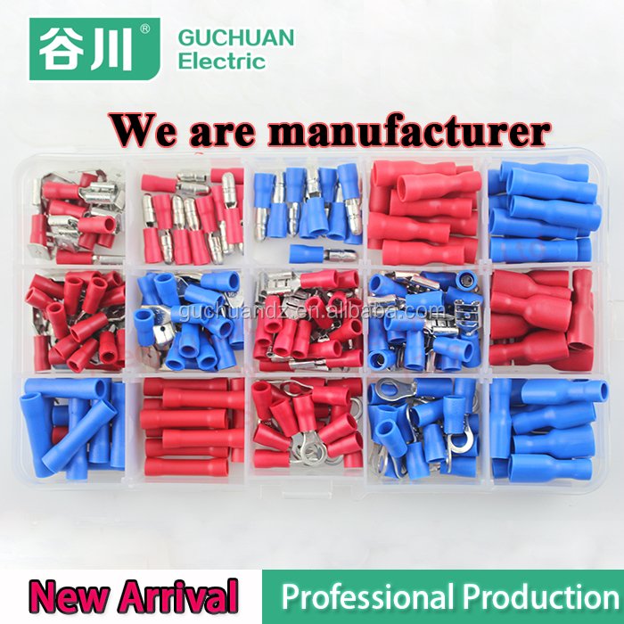 Electrical crimp type quick disconnect electrical connectors,assorted terminal kit