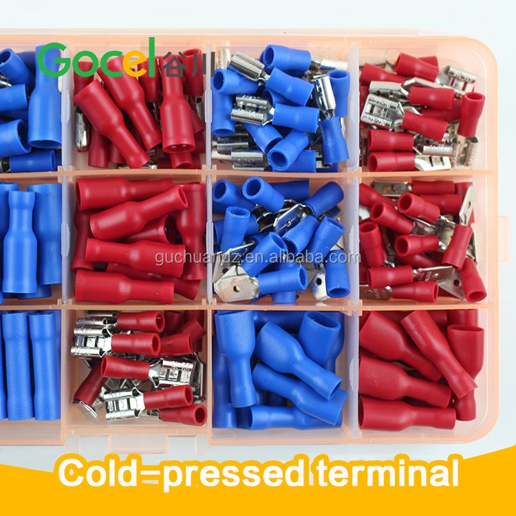 Electrical crimp type quick disconnect electrical connectors,assorted terminal kit