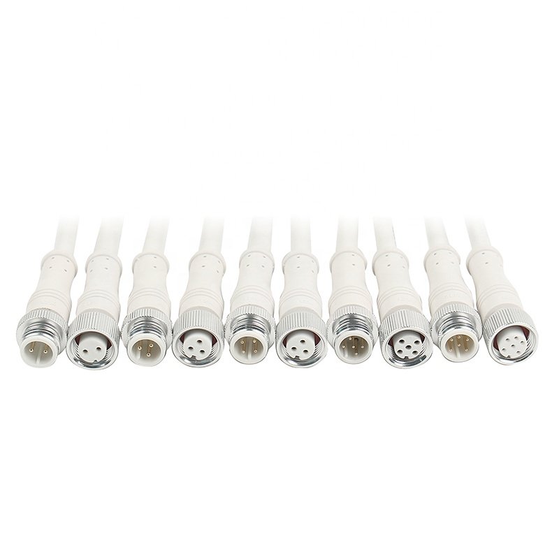 OEM IP67 IP68 male female amp 2 3 4 5 6 8 pin electric plug waterproof led lighting outdoor cable connector