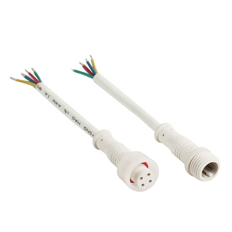 OEM IP67 IP68 male female amp 2 3 4 5 6 8 pin electric plug waterproof led lighting outdoor cable connector