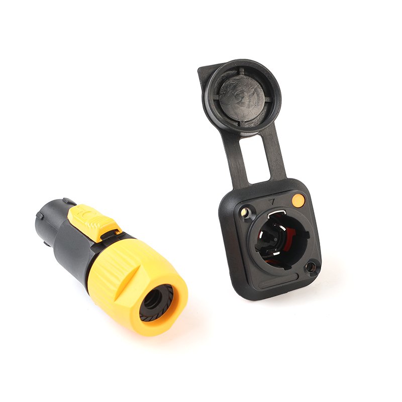 Waterproof Locking 3 Pin Powercon True1Power Male Female Socket Plug Cable Connector For Led Screen Digital Signage and Displays