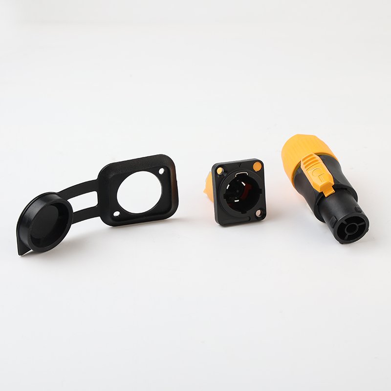 Waterproof Locking 3 Pin Powercon True1Power Male Female Socket Plug Cable Connector For Led Screen Digital Signage and Displays