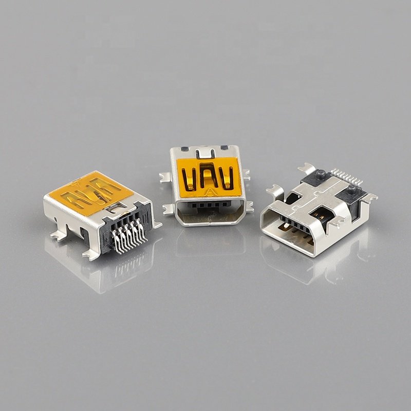 mini USB 10pin with position pin SMT female connector ROHS