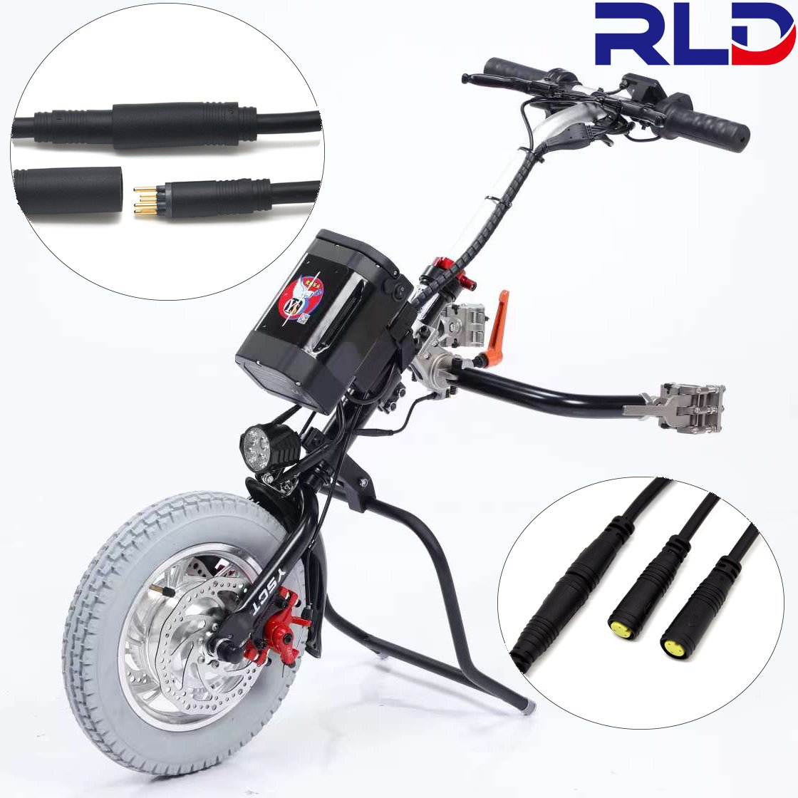 Waterproof eBike Connectors for Electric Bicycle Light Throttle eBrake Display eBike Parts Extend Cable For eBike