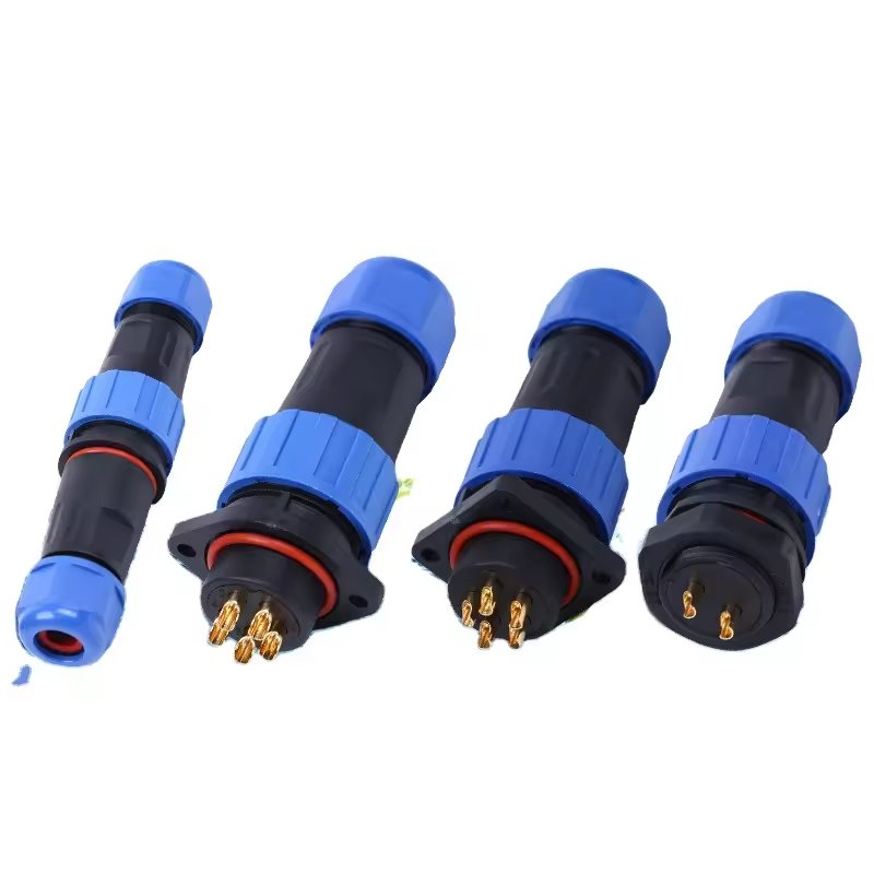 Electrical Aviation Plug Connector Circular Wire SP16 IP68 Cable Connector Plug SD16 Power Push Waterproof Connector