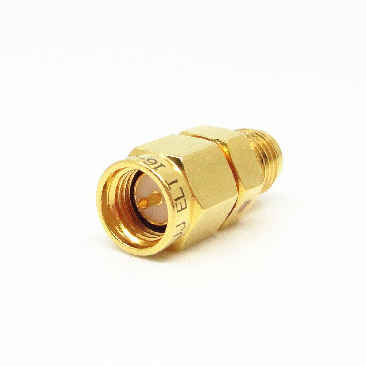 Gold Plated RPSMA Male to SMA Male RF Coaxial Connector Adapter