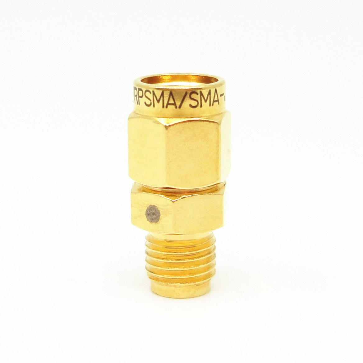 Gold Plated RPSMA Male to SMA Male RF Coaxial Connector Adapter