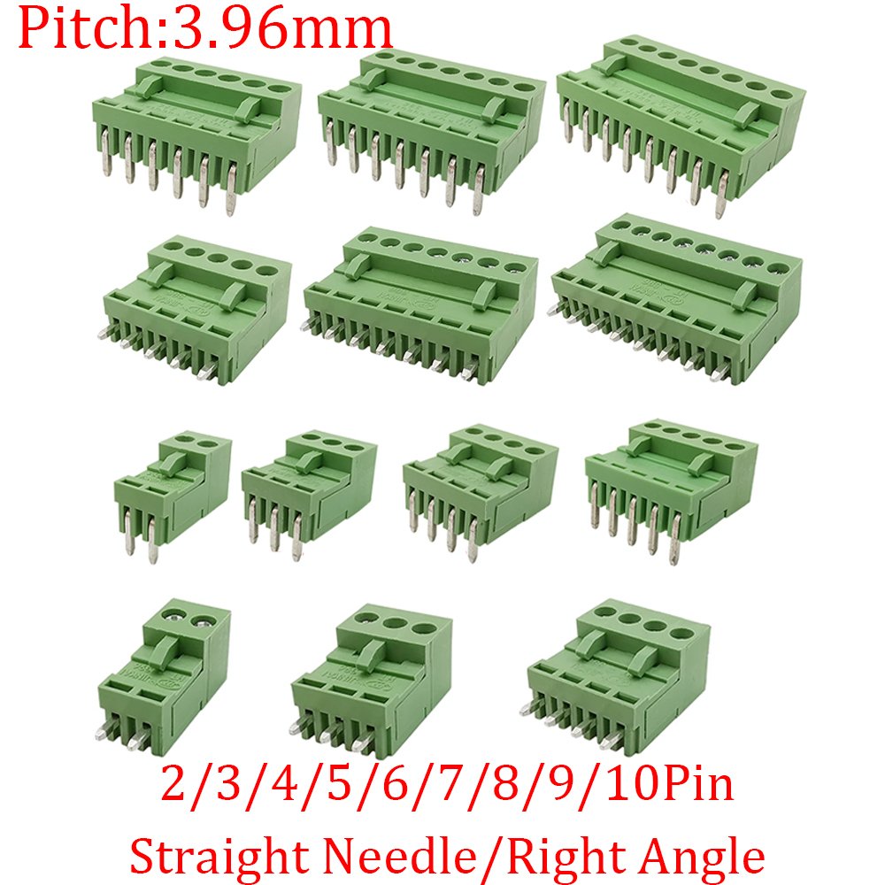 15EDG 3.5 mm KF2EDG 3.5mm PCB Screw Terminal Block Connector Right Angle/ Straight Needle Plug Pin Header Socket 2-12 Pin