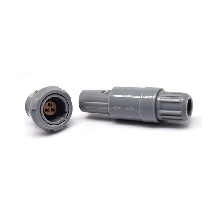 Plastic 0P 1P 2P Stable Performance Plastic Connector Circular Male Female push pull Connector For Electronic Instrument