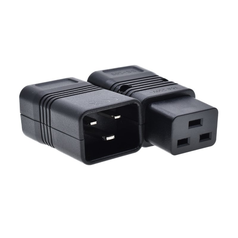 C19 Female Wiring Plug IEC 320 C20 Male connector 3 pins 16A 250V industrial detachable Power Top For PDU Cabinet UPS server