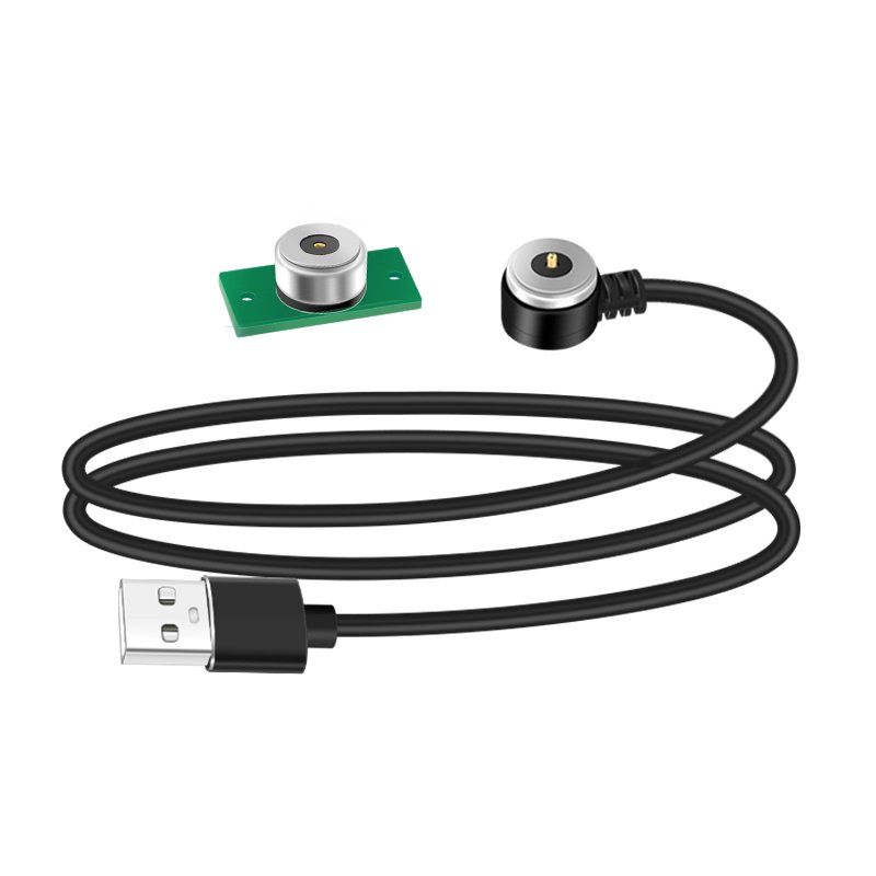 Right Angle 90 Degrees 5V 2A Male Female Charging USB Cable Magnetic Connector With PCB